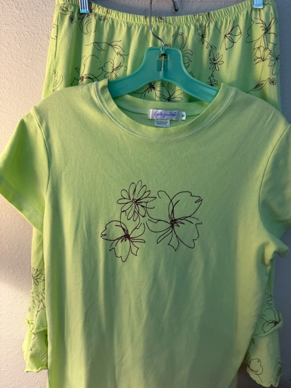 fresh produce Lime Green Floral Skirt Set - Picture 2 of 9